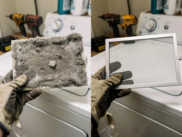 Professional lint trap cleaning by Lancaster Dryer Vent Cleaning in Lancaster