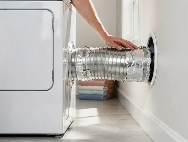 Professional dryer vent hose installation by Lancaster Dryer Vent Cleaning in Lancaster
