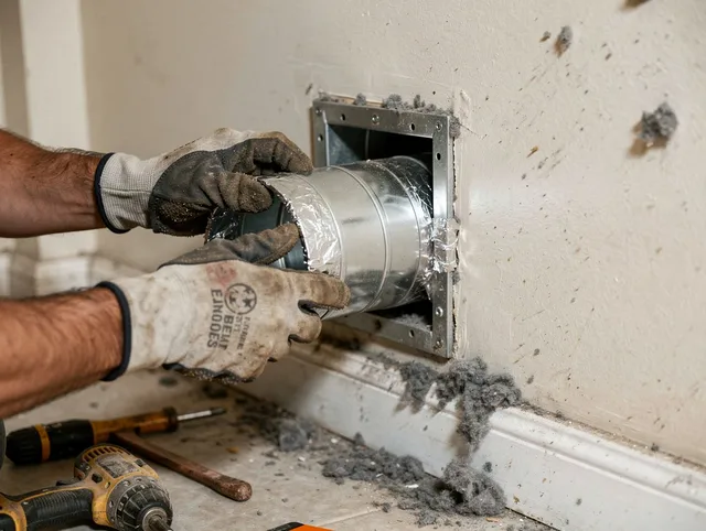 Professional dryer vent repair and installation by Lancaster Dryer Vent Cleaning in Lancaster